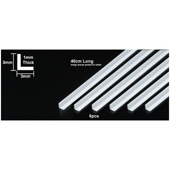 Clear Plastic Beams 3mm L *6