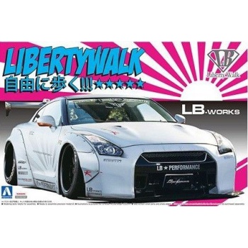 1/24 AOSHIMA Nissan R35 GTR  Libery walk