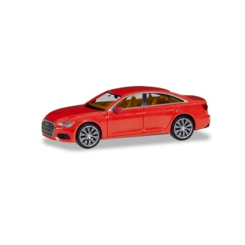 1/87 Audi A6 ® Limusiin, flame red, with two-color rims HERPA