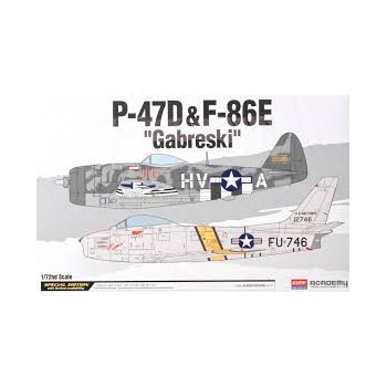 1/72 ACADEMY P-47D & F-86E "GABRESKI" LIM.ED