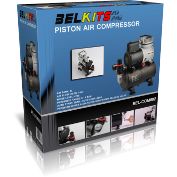 Belkits kompressor aerograafile 3L paagiga