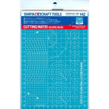 Tamiya Cutting Mat (A5 Size/Blue)