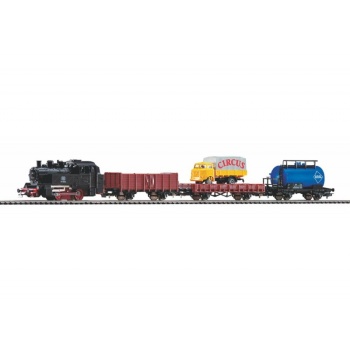 Piko H0 Starter Set Freight Train DB, PIKO A-track w. Railbed