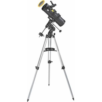 BRESSER Telescope Spica 130/1000 EQ3 - Reflector with Smartphone Adapter 