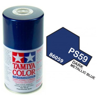 Tamiya PS-59 TUME METALLIKSININE lexan spray