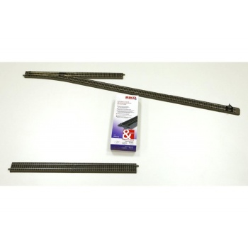 1/87 H0 A-Track w. Roadbed track Set B