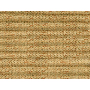 3D Cardboard Sheet “Clinker” yellow-multicoloured