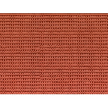 3D Cardboard Sheet “Plain Tile” red