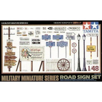 1/48 TAMIYA Road sign set