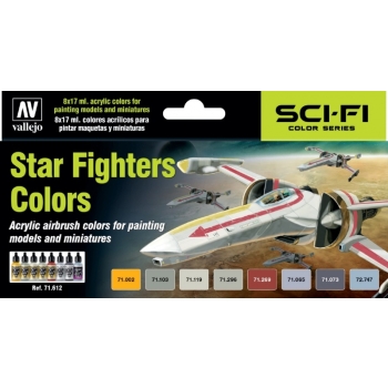 Vallejo värvikomplekt Star Fighters Colors 8x17m