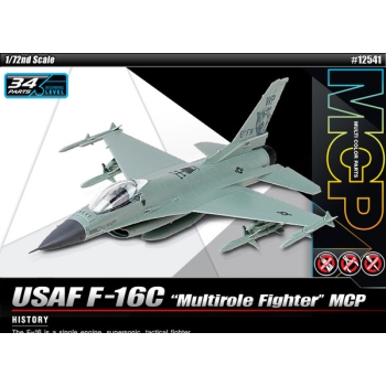 1/72 ACADEMY USAF F-16C "Multirole Fighter" Snap-Fit