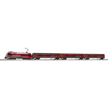 Piko H0 Starter Set Electric Locomotive Railjet ÖBB A-track & B V