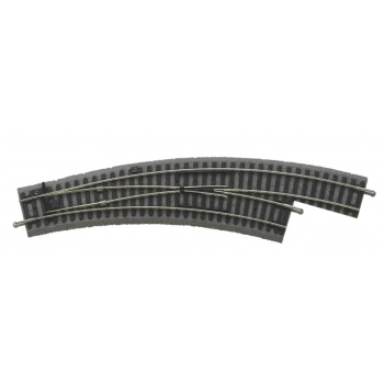 1/87 H0 A-Track w. Roadbed Right Curved Switch BWR