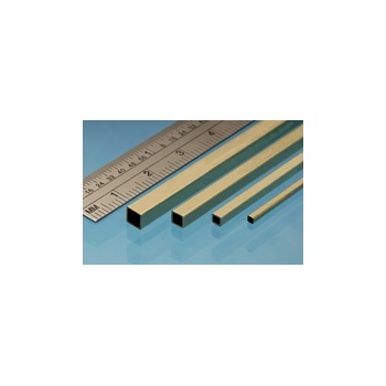 Messingtorud nelikant 3.96 X 3.96 mm, 2tk. , 305mm Albion Metals