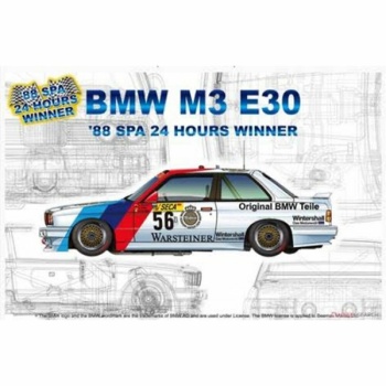 1/24 NUNU BMW M3 E30 '88 Spa 24H Winner 