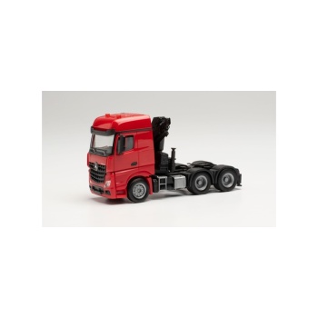 1/87 Mercedes-Benz Arocs 6x4 tractor with crane, Punane HERPA