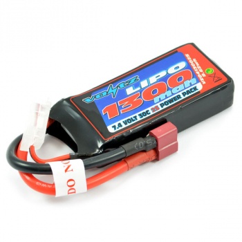 VOLTZ 1300mah 2S 7.4V 30C LiPo T-PLUG
