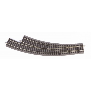 1/87 H0 A-Track w. Roadbed Right Curved Switch BWR-R3