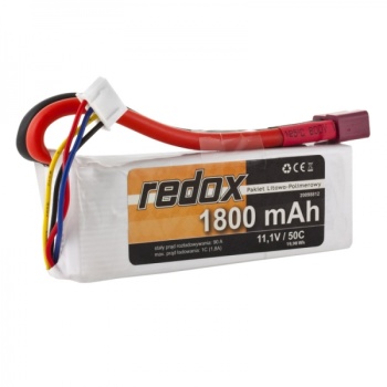 LiPo Aku 3S 11.1V 1800mAh 50C Redox