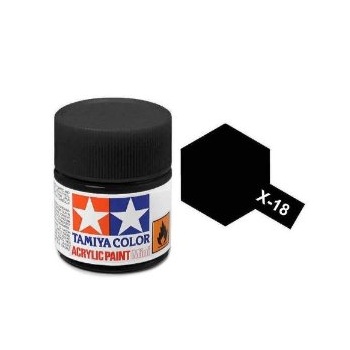 Acrylic Mini X-18 Semi Gloss Black (Semi Gloss)