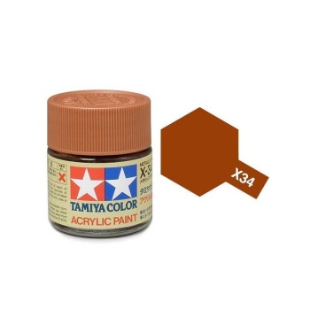 Acrylic Mini X-34 Metallic Brown (Gloss)