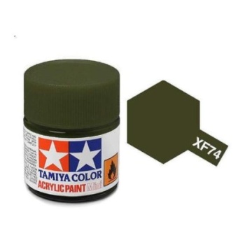 Acrylic Mini XF-74 Olive Drab (JGSDF) (Flat)
