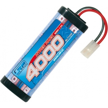 NiMh Aku 7.2V 4000mAh LRP Hyper Pack, Tamiya pistik