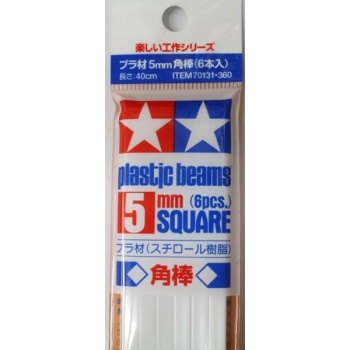 Plastic Beams 5mm Square *6