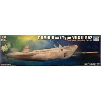 1/48 TRUMPETER Saksamaa IIMS allveelaev U-552 Klass VIIC (140cm)