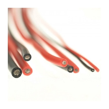 15AWG juhe must ja punane