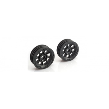 Hazard - 1.9 RC10 front wheel - black (flanged bearing fit)