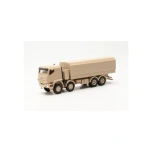 1/87 Iveco Trakker 8x8 protected flatbed truck, sand beige Herpa