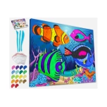 SPLAT PLANET Savimaalimiskomplekt 30x40cm, Kalad