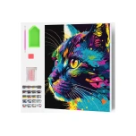 Diamond Art 30x40cm teemantmaali komplekt, Kass