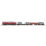 Piko H0 Starter Set BR 130 ČSD w. 3 Freight Cars, PIKO A-Track w. Railbed