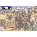 1/72 EMHAR British Artillery WW I Figures & 18 pdr Gun