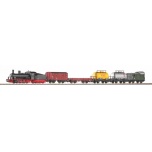 Piko H0 Starter Set Steam locomotive G7.1 with 5 Freight Cars DR, PIKO A-track w. Railbed