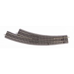 1/87 H0 A-Track w. Roadbed Right Curved Switch BWR-R3