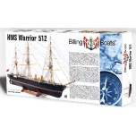 1/100 BILLING BOATS HMS Warrior, puitkorpusega
