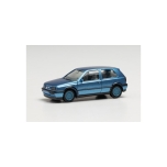 1/87  VW Golf III VR6 blue metallic, rims blue HERPA