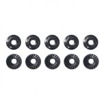 Team Associated M4 Low Profile Serrated Steel Wheel Nuts 10tk.