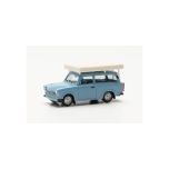 1/87	Trabant Universal roof tent, pastelblue Herpa