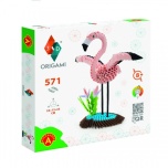 3D Origami Flamingo
