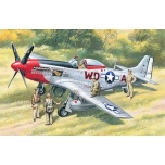 1/48 Mustang P-51D with USAAF Pilots and Ground Personnel ICM