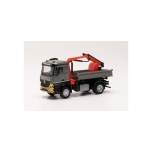 1/87	Mercedes-Benz Arocs M three-way dumper with crane, grey/yellow HERPA