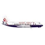 1/200 British World Airlines Vickers Viscount 800 - 25th anniversary last Viscount passenger flight – G-APEY