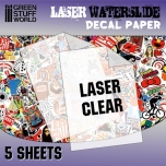 GSW CLEAR LASER DECAL PAPER 5tk A4