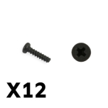 FTX TRACER PAN HEAD SELF TAPPING SCREWS PBHO2*8MM 12tk.