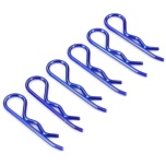 Fastrax Metallic Blue Large Clips 6tk