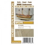 1/96 VESSEL Sails for HM Bark Endeavour